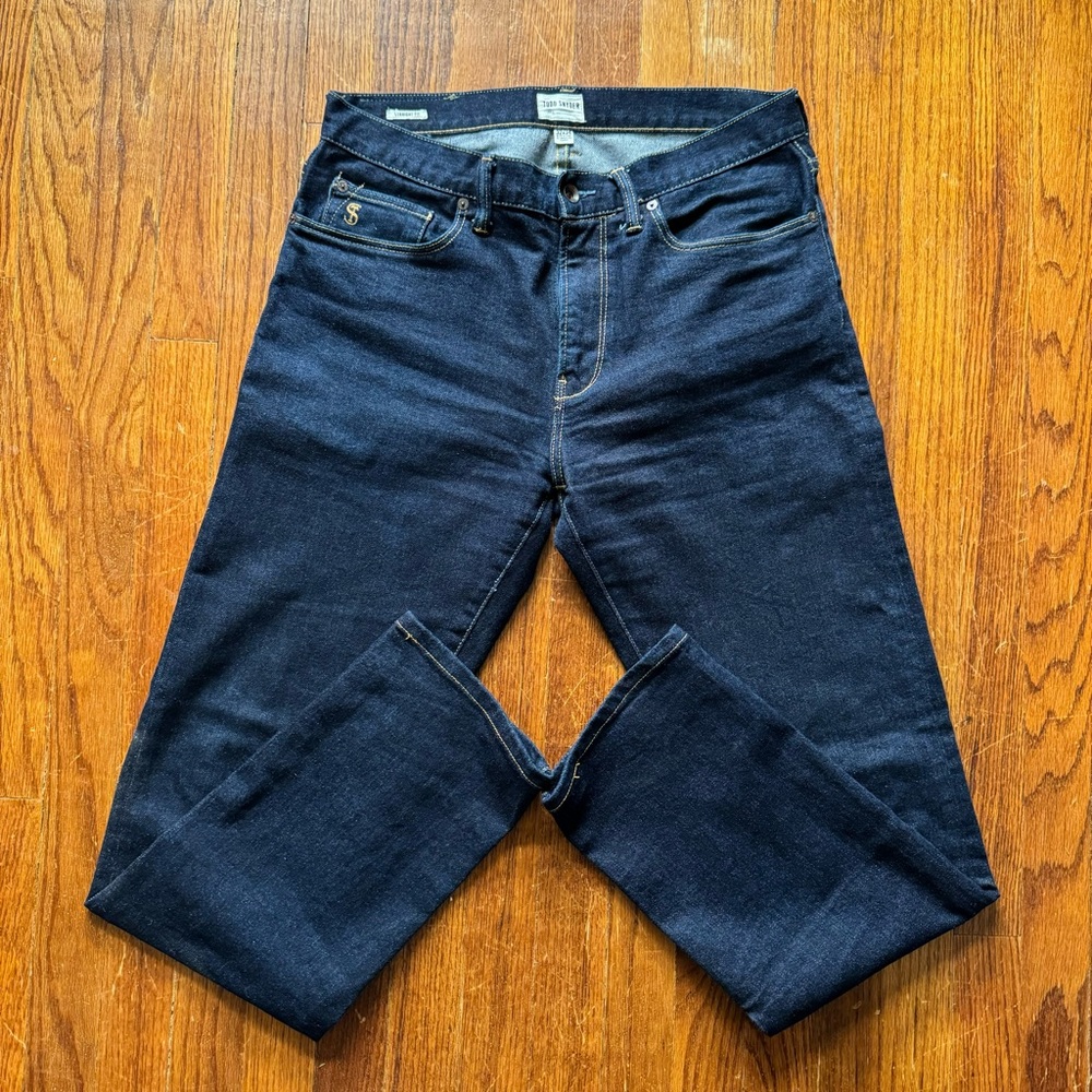 Todd Snyder Indigo Rinse Straight Fit Jeans Size 32